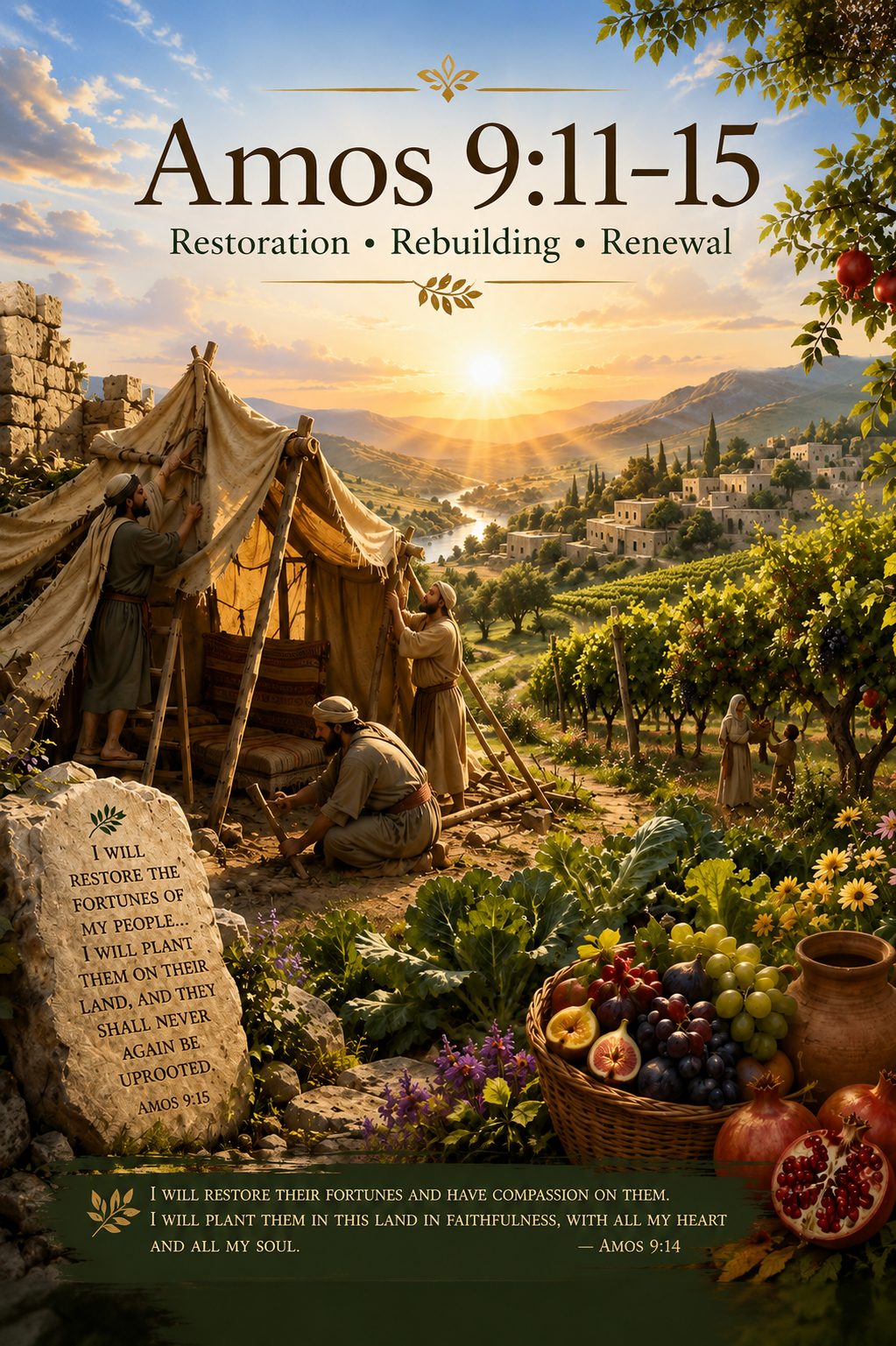 Amos 9:13-15 (TPT) A promise of Restoration