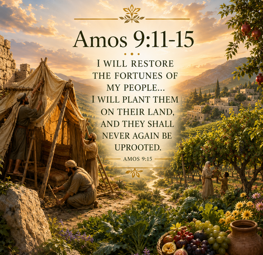 Amos 9:13-15 (TPT) A promise of Restoration