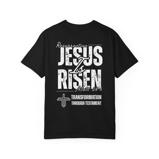Jesus Is Risen T-Shirt – Resurrection Christian Tee (Matthew 28:6)