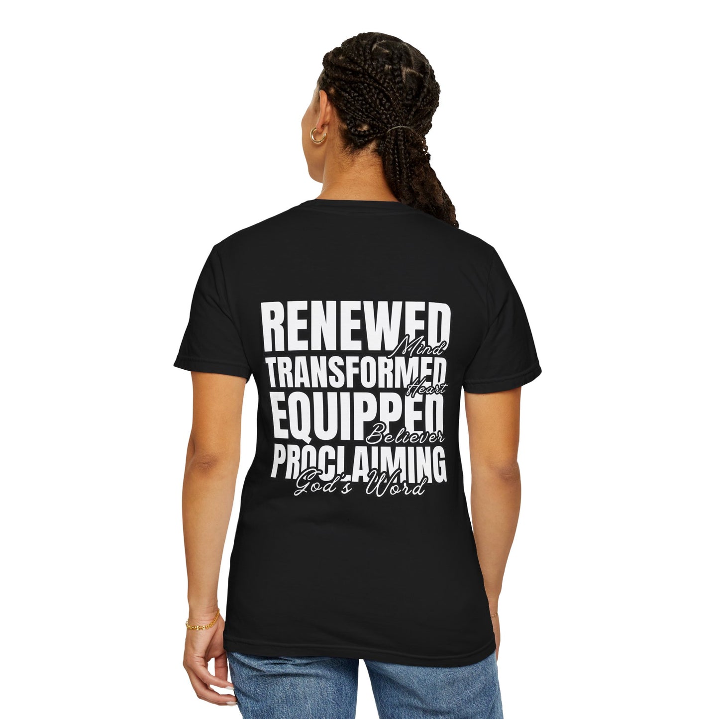 Transformation Through Testament T-Shirt — Renewed, Transformed, and Equipped to Proclaim